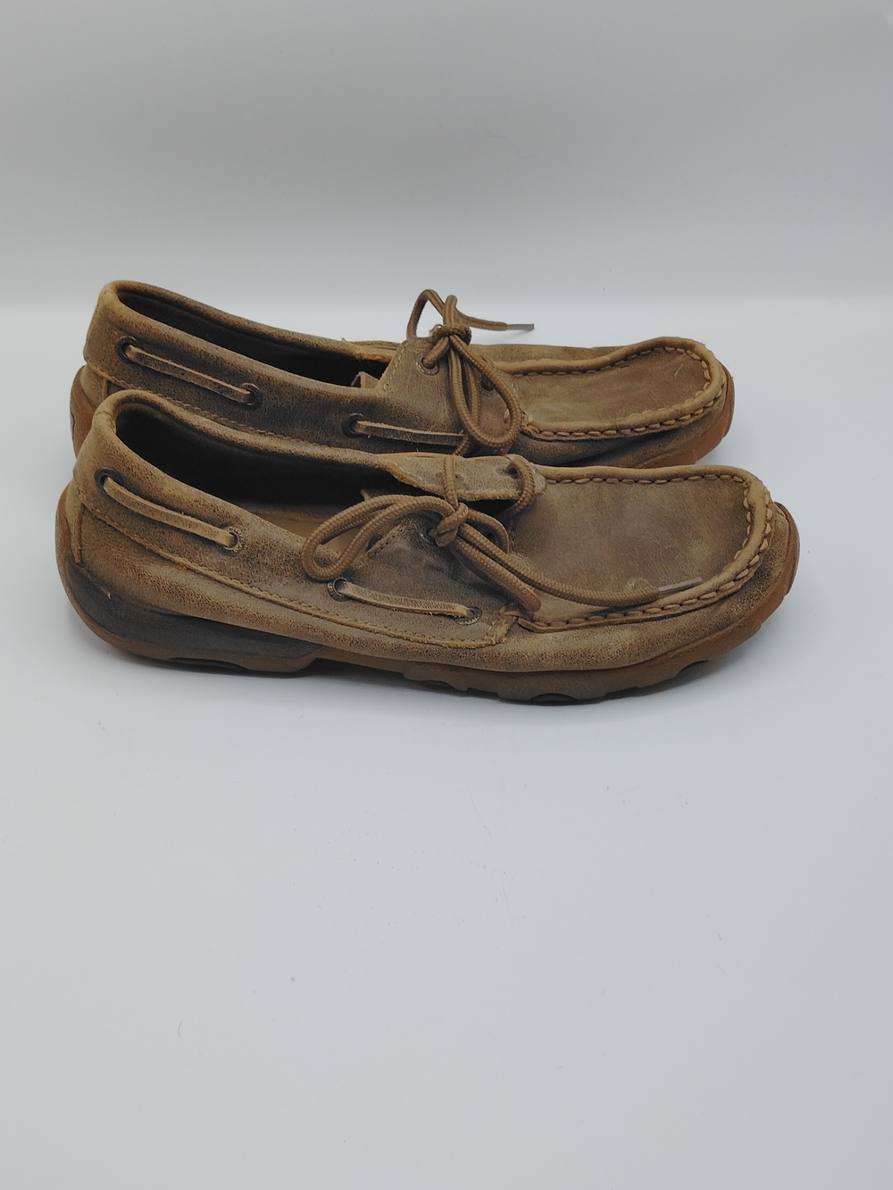 Womens Twisted X Casual Boat Shoes in Tan